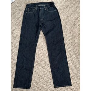Levi's 501 XX Jeans Men 30x30 Dark Blue Straight Leg Cotton‎ Denim Button Fly